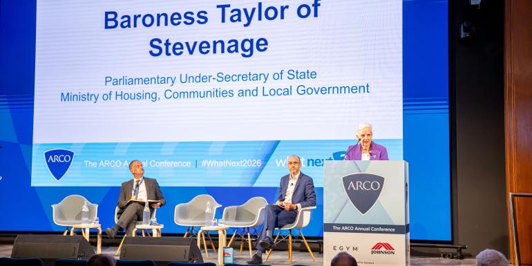 Baroness Taylor addresses the ARCO Annual Conference 2026